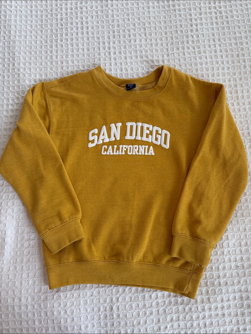 MV Sport Mustard Yellow "San Diego California" Kids Sweatshirt